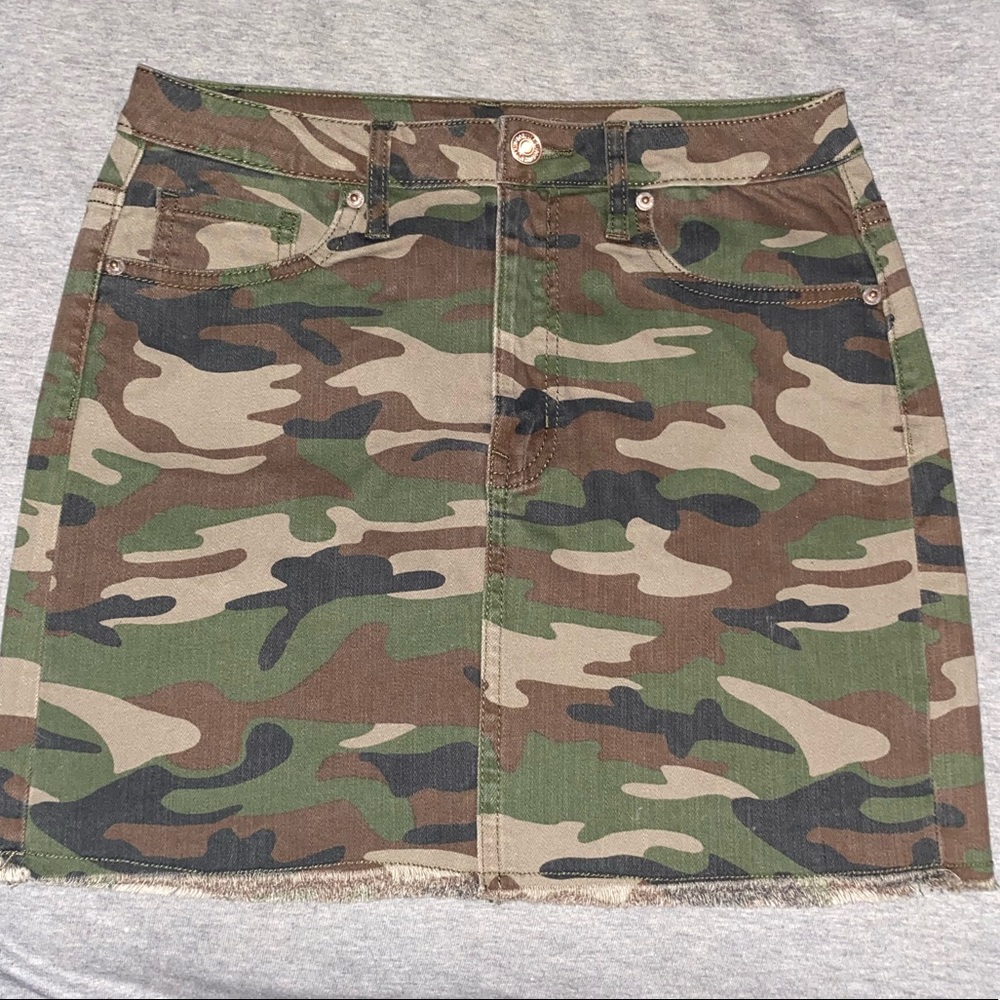 Forever 21 Camo Jean Skirt (S)